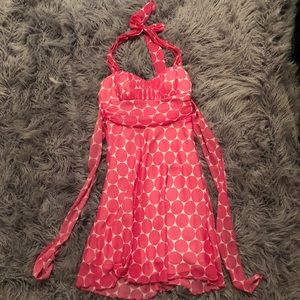 Hot pink polka dot dress. Size 3.